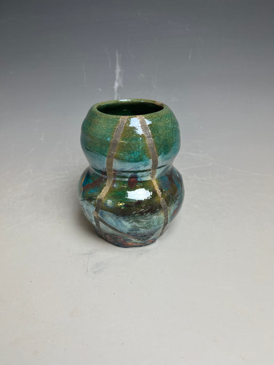 Flame Hot Vase - Raku