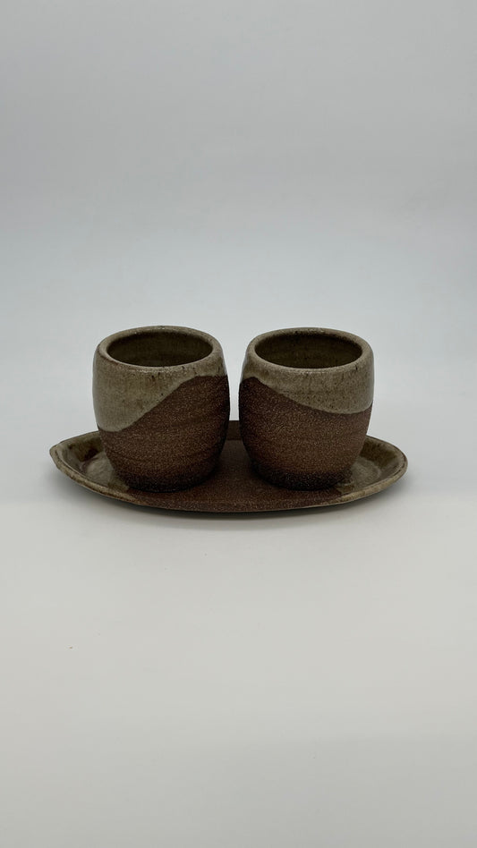 Desert Sand Cup Set - Boat Tray